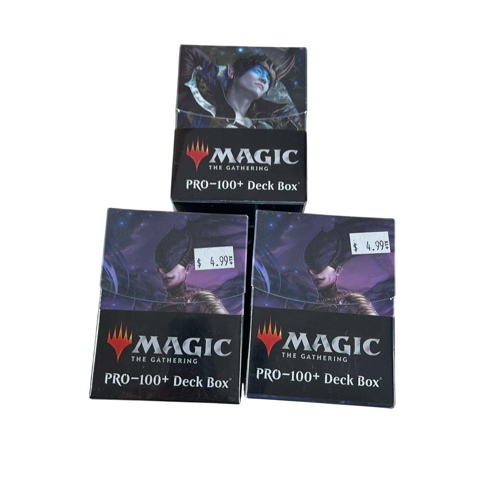Ultra PRO Magic The Gathering PRO-100+ Deck Box Sealed Lot Of 3 Multicolor New